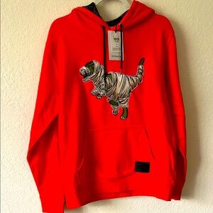 NWT  Coach X Michael B. Jordan Hoodie In Organic Cotton With Mummified Rexy.M